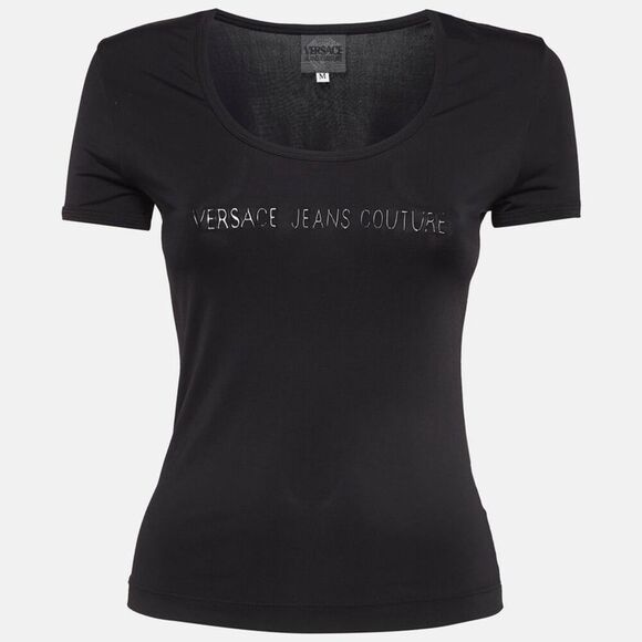 Versace Jeans Collection Black Women's Top Size Small/medium - Picture 1 of 6